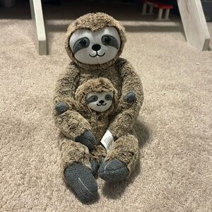 Cloud Island sloth mom and baby rattle, target